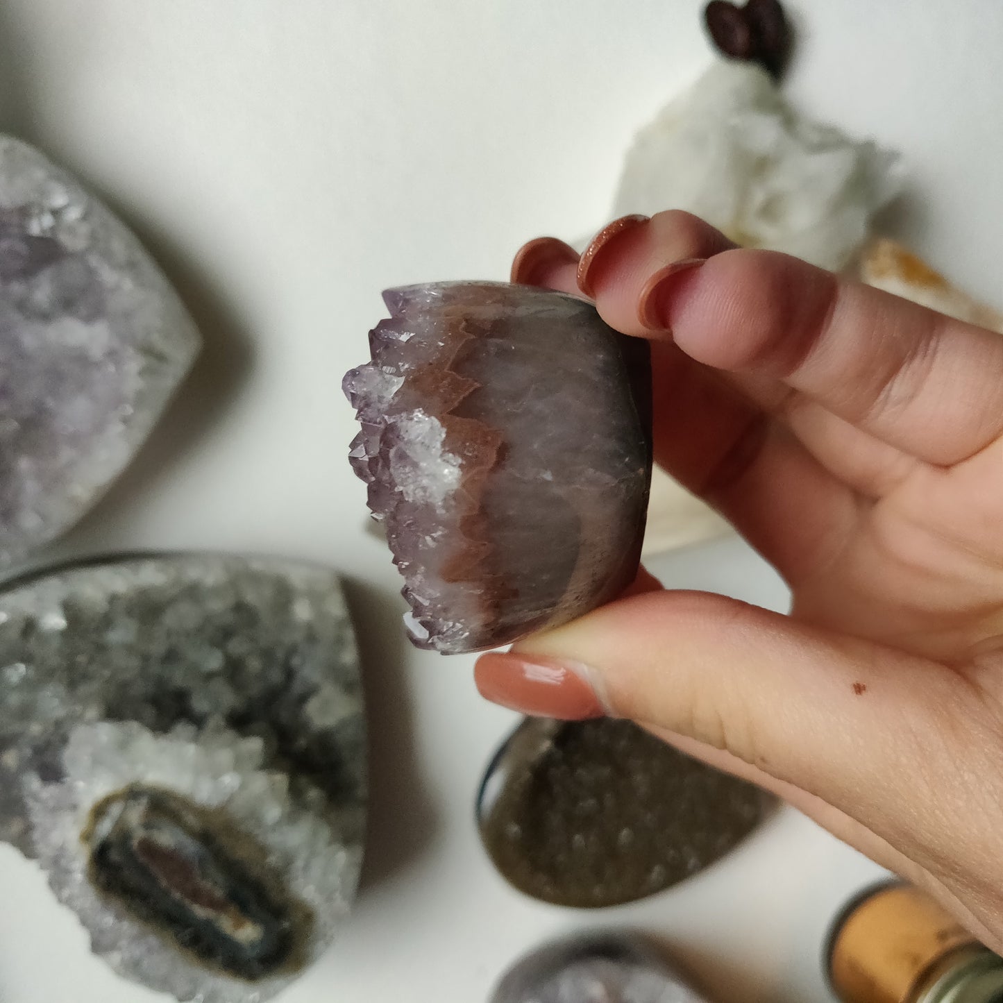 Amethyst Geode Heart (#G19) - Simply Affinity