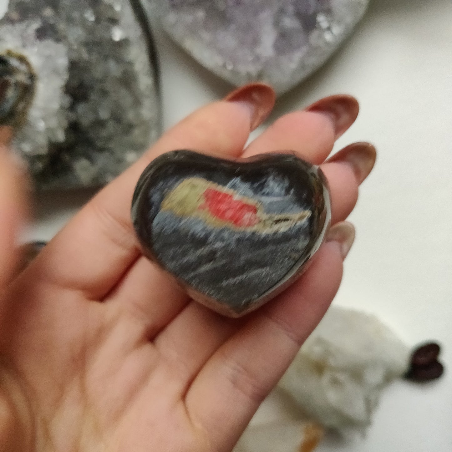 Amethyst Geode Heart (#G19) - Simply Affinity