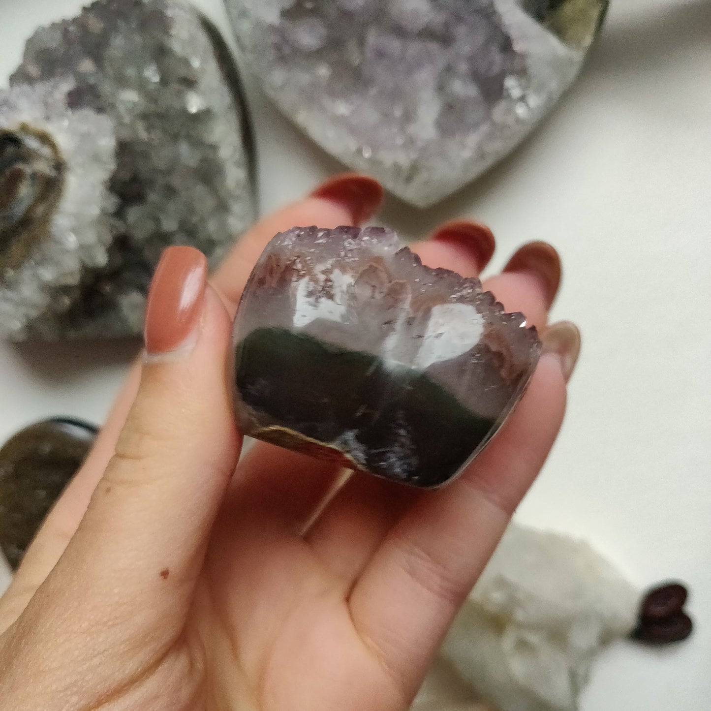 Amethyst Geode Heart (#G19) - Simply Affinity