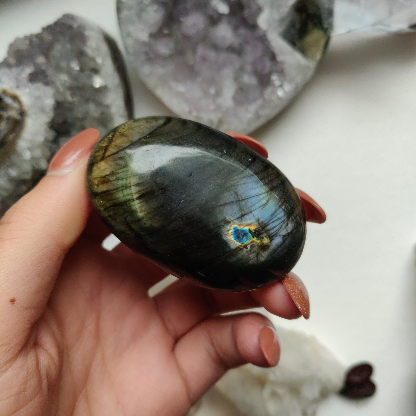 Labradorite Palm Stone (#2)