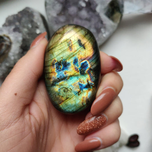 Labradorite Palm Stone (#2)