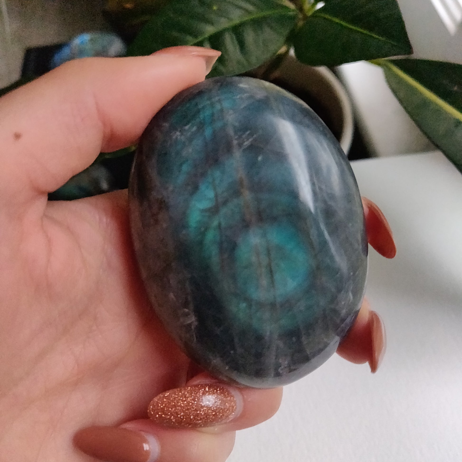 Labradorite Palm Stone (#62) - Simply Affinity