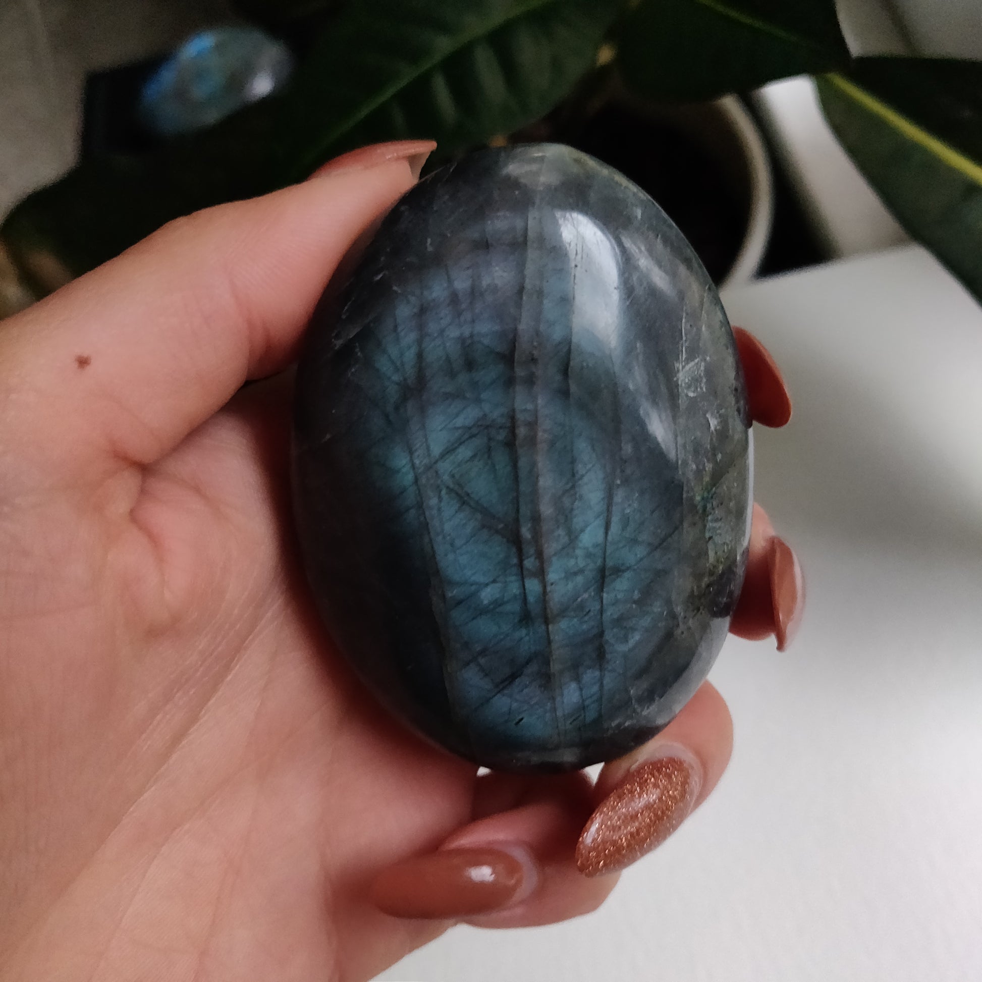 Labradorite Palm Stone (#62) - Simply Affinity