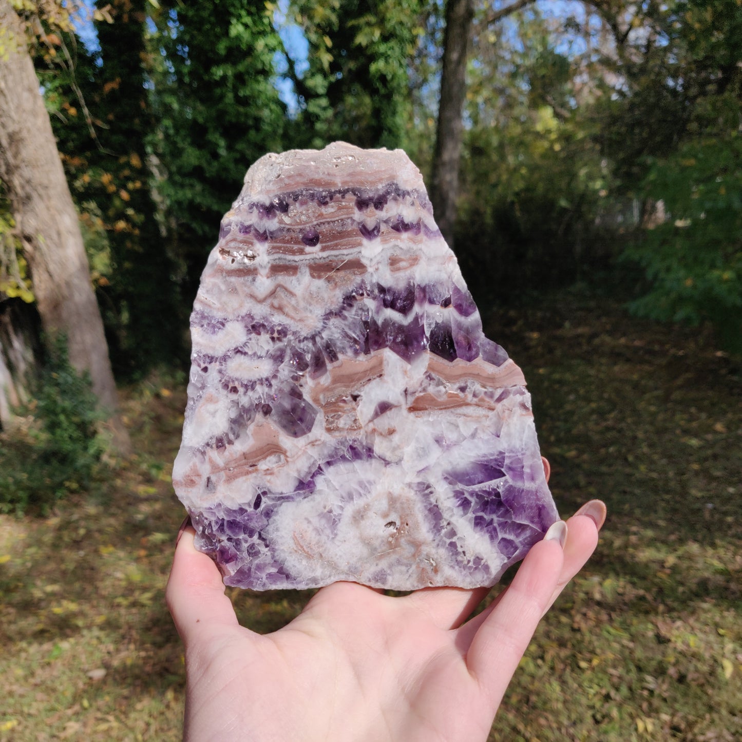 Chevron Amethyst Slab (#1) - Simply Affinity