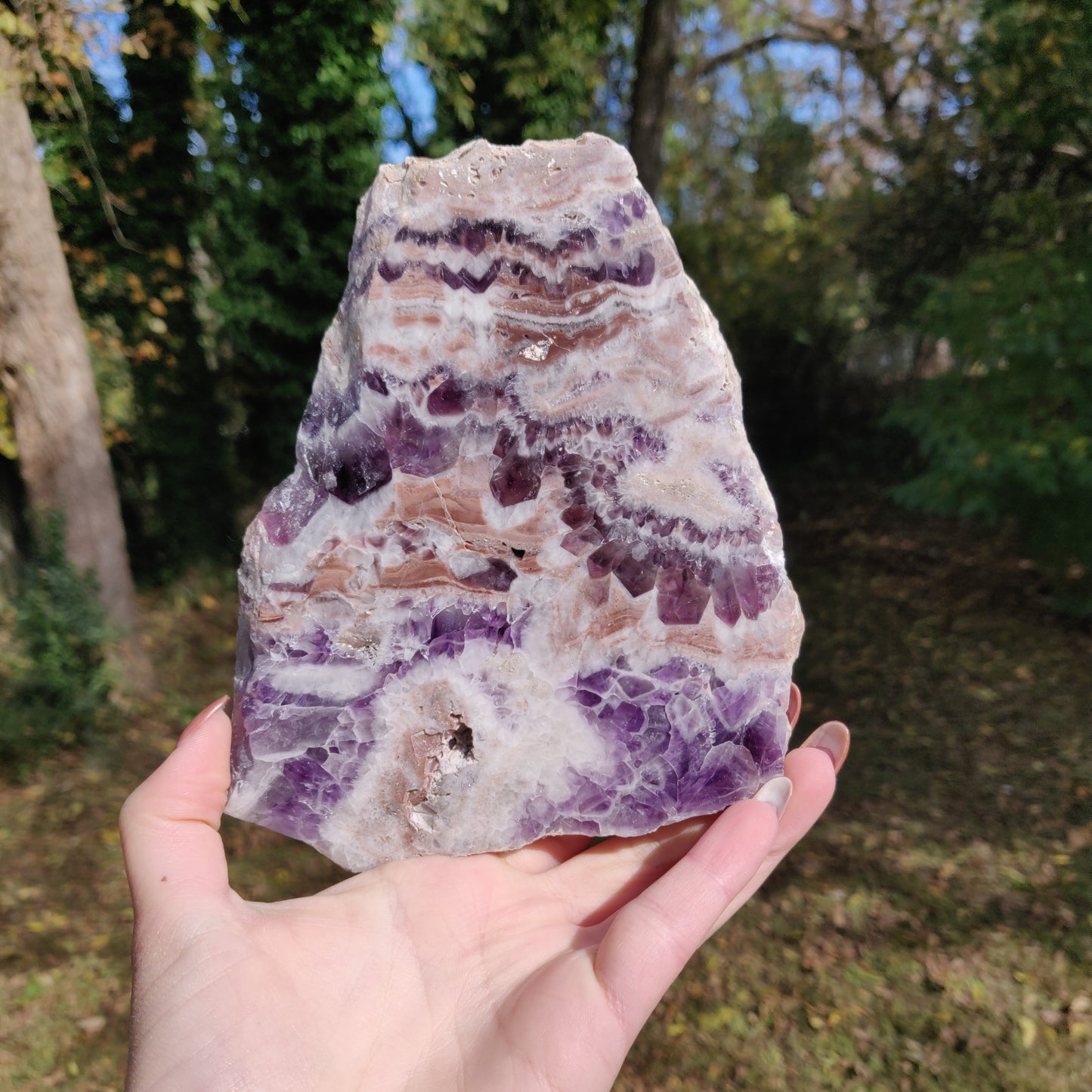Chevron Amethyst Slab (#1) - Simply Affinity