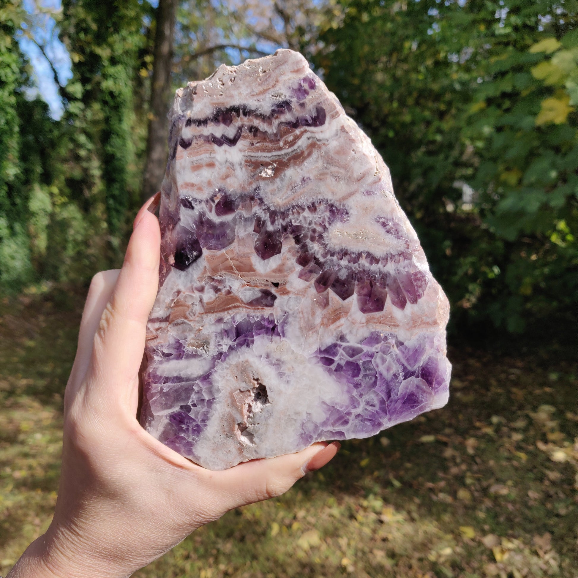 Chevron Amethyst Slab (#1) - Simply Affinity