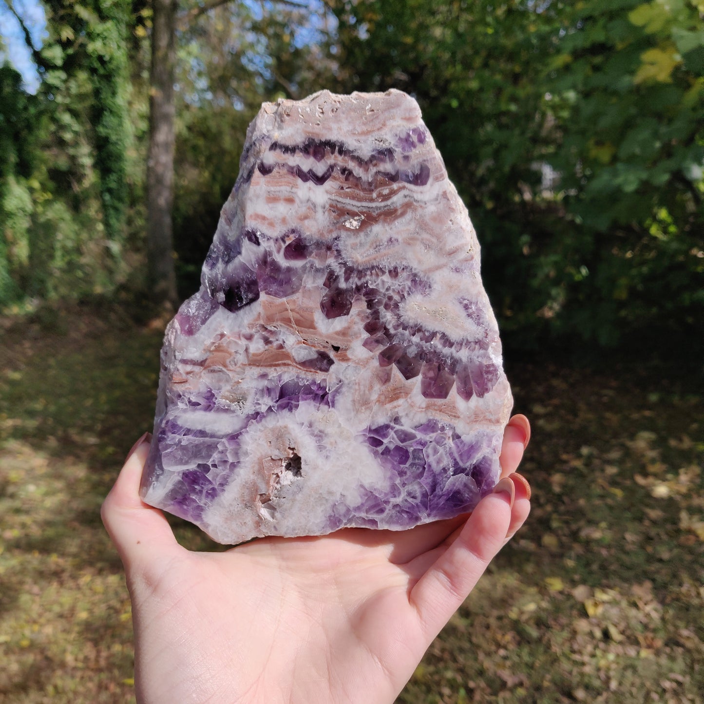 Chevron Amethyst Slab (#1) - Simply Affinity