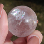 Clear Quartz Sphere with Rainbow Inclusions (#2)