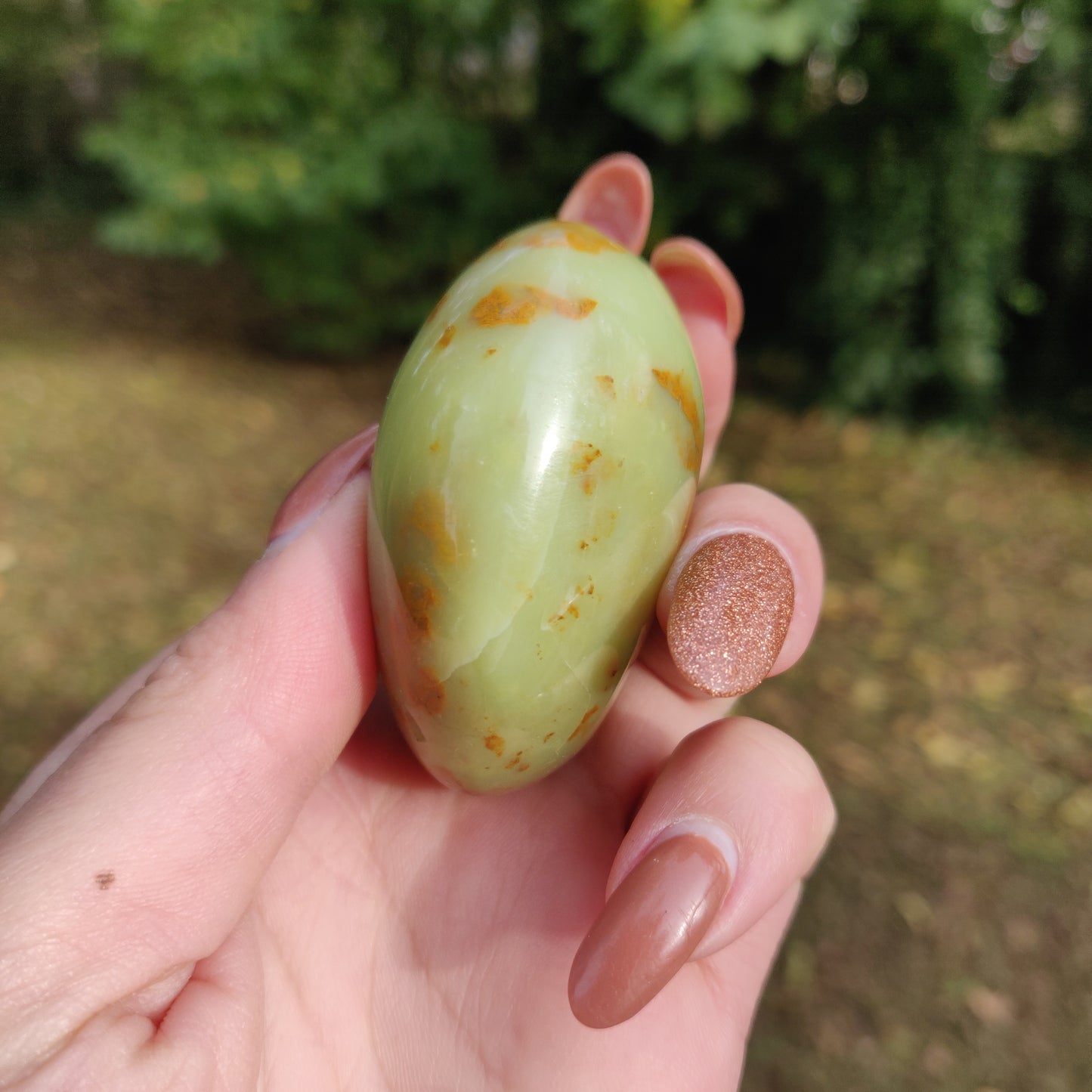 Green Opal Palm Stone (#2)