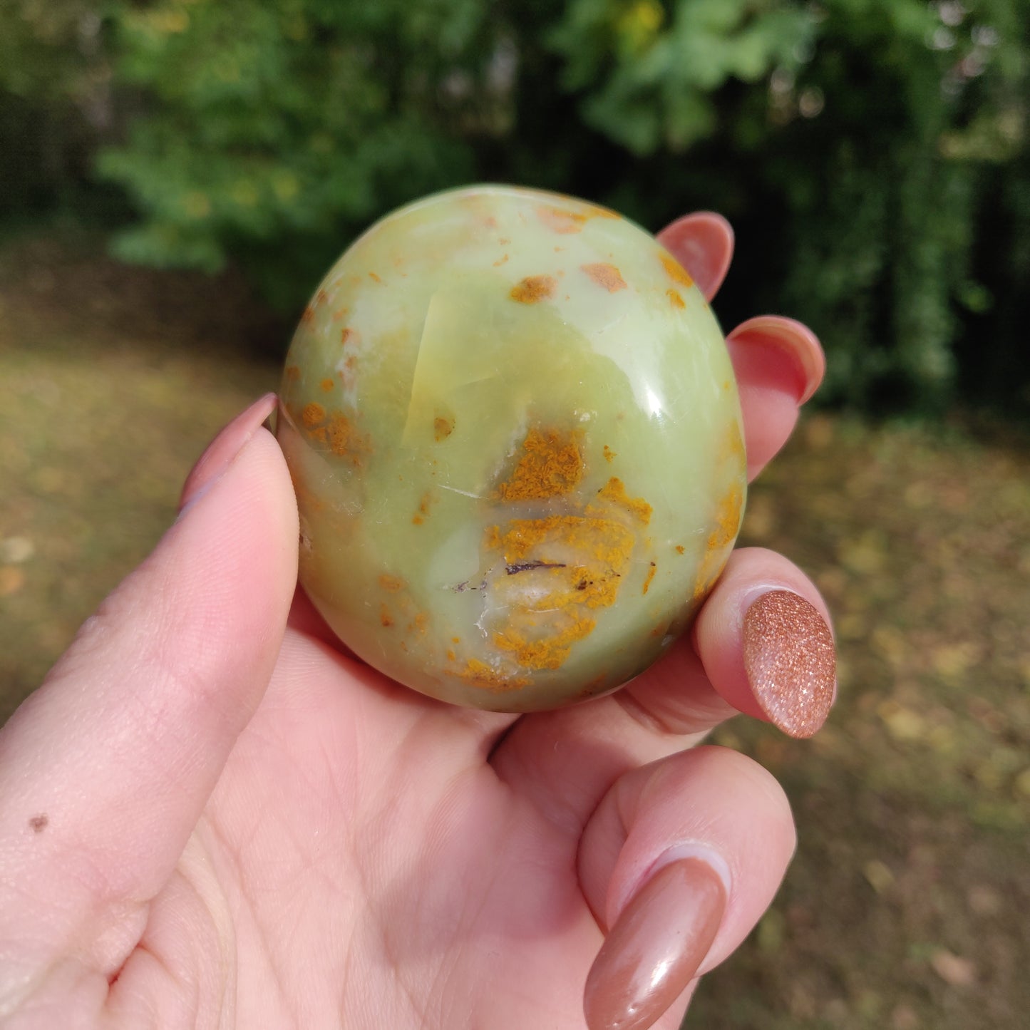 Green Opal Palm Stone (#2)
