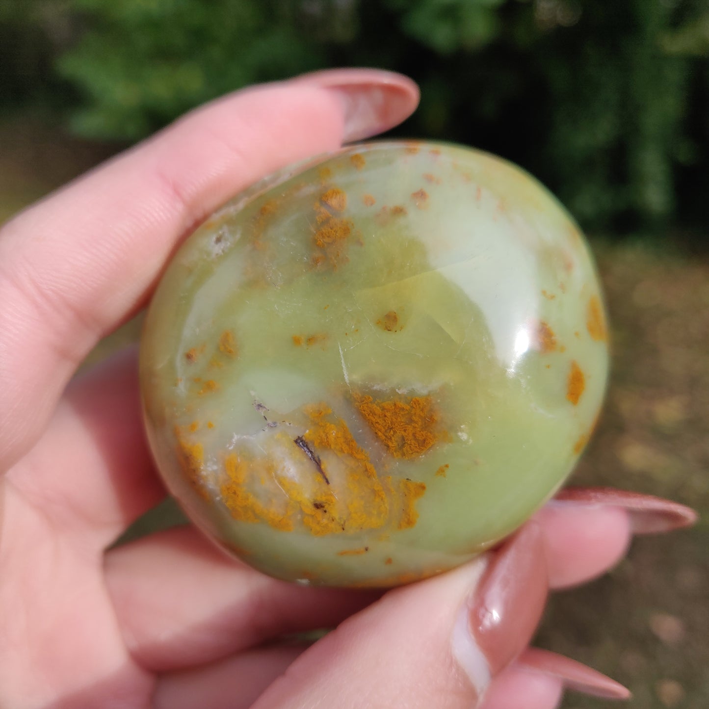 Green Opal Palm Stone (#2)