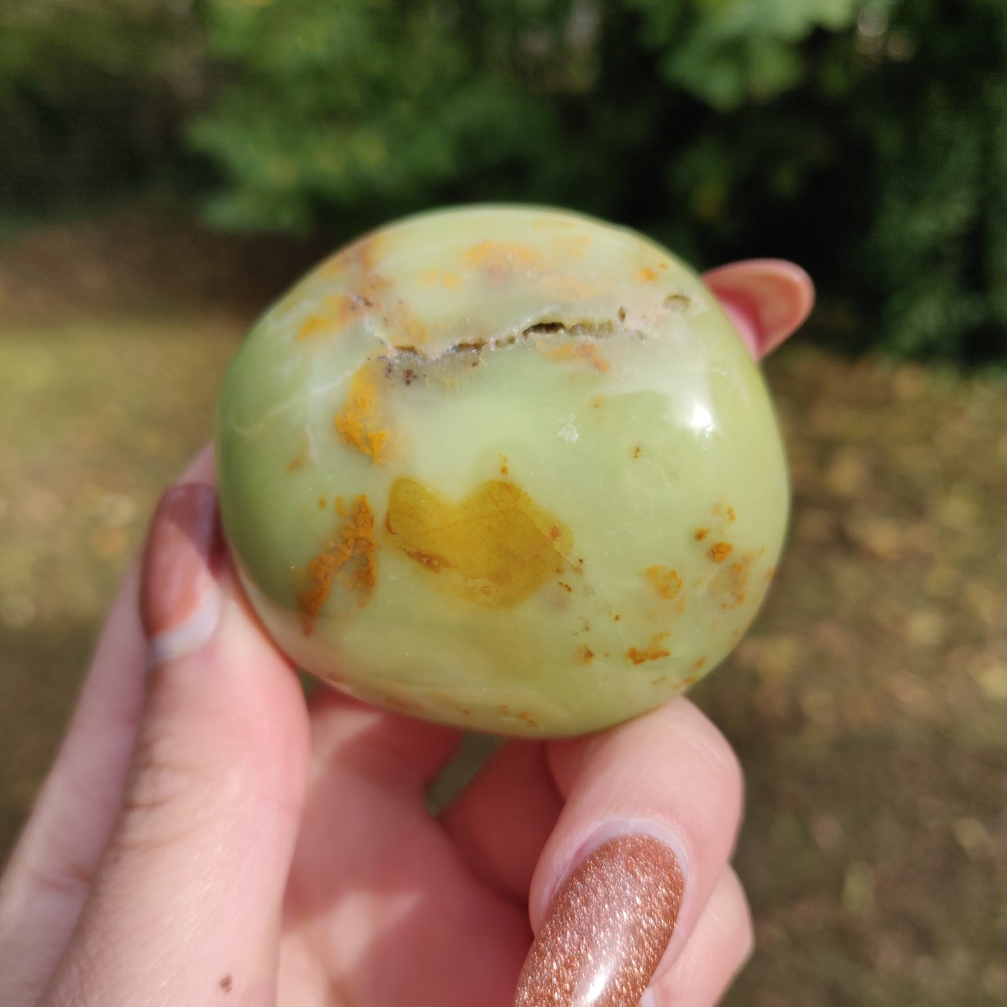 Green Opal Palm Stone (#2)