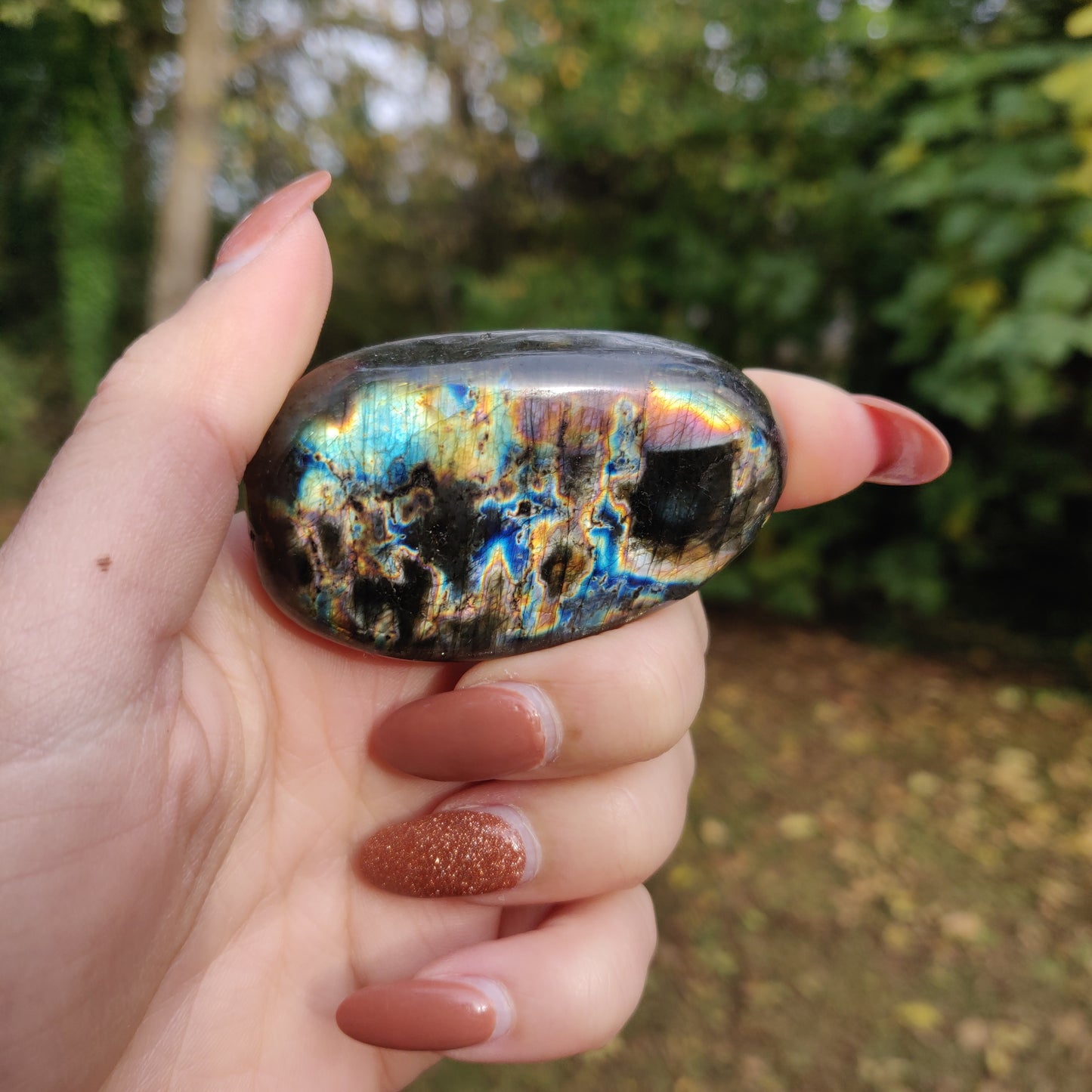 Labradorite Palm Stone (#69) - Simply Affinity