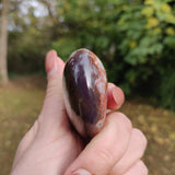 Violet Flame Agate Palm Stone (#7)
