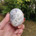 Purple Dendritic Opal  Palm Stone (#3)