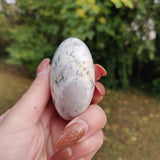 Purple Dendritic Opal  Palm Stone (#3)