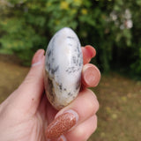 Purple Dendritic Opal  Palm Stone (#3)