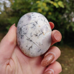 Purple Dendritic Opal  Palm Stone (#3)