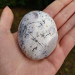 Purple Dendritic Opal  Palm Stone (#3)