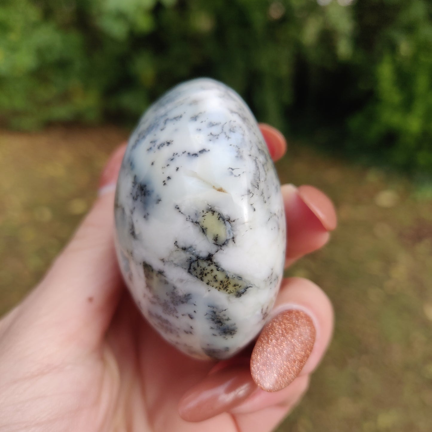 Dendritic Opal  Palm Stone (#5)