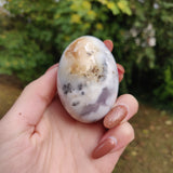 Purple Dendritic Opal  Palm Stone (#8)