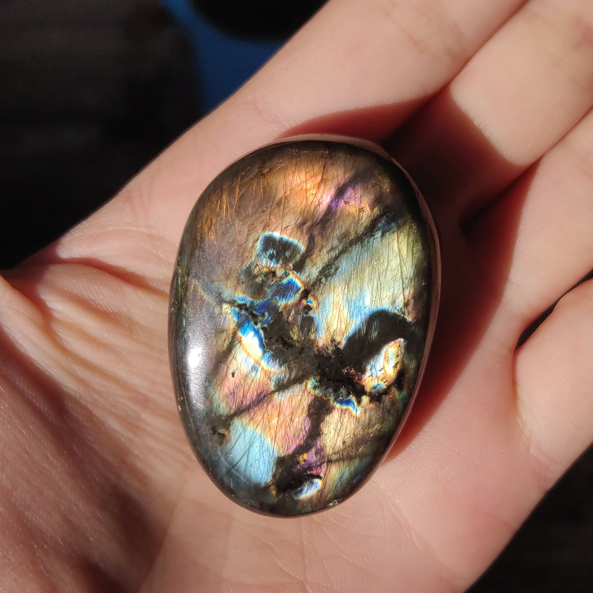Labradorite Palm Stone (#23N) - Simply Affinity