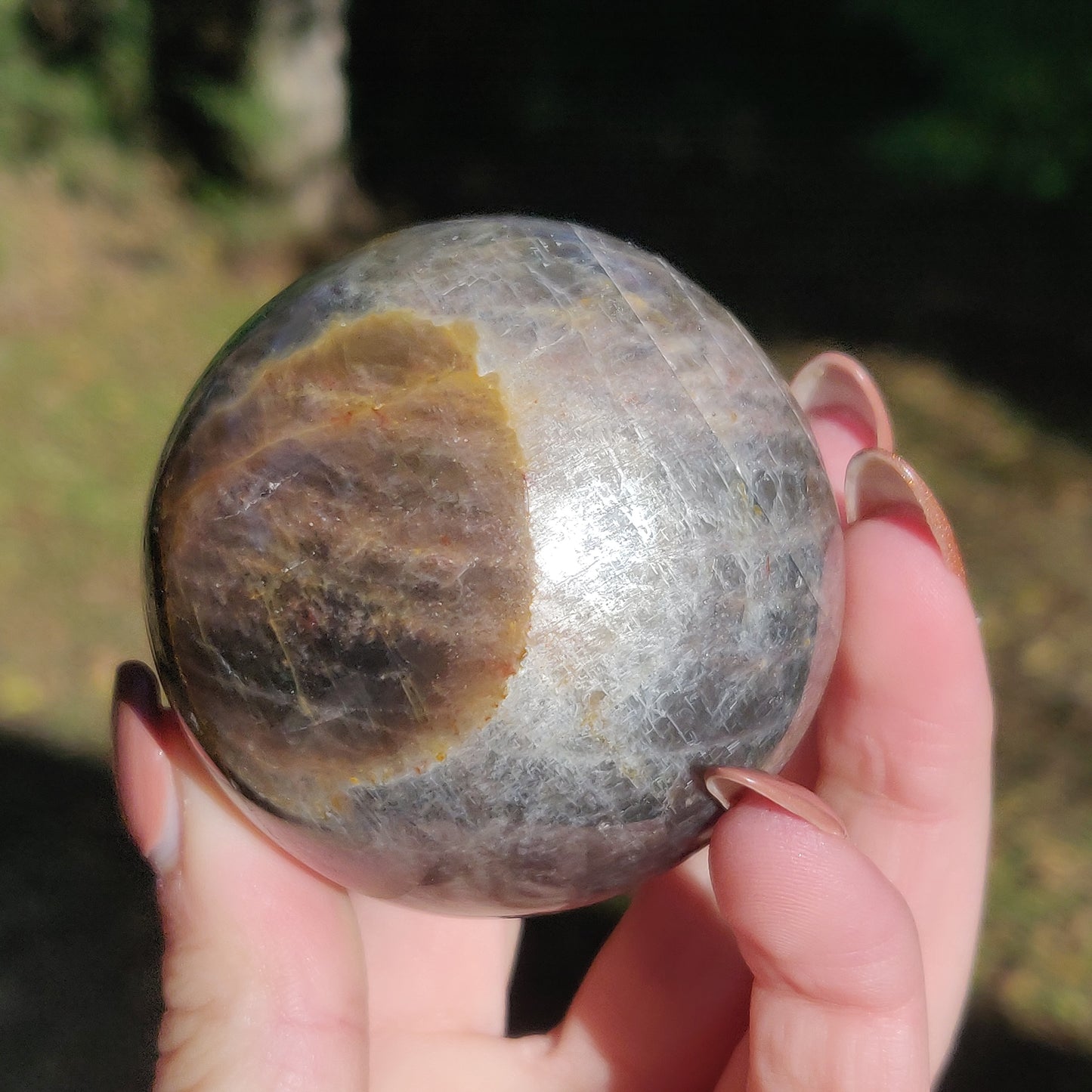 Black Moonstone Sphere (#4)