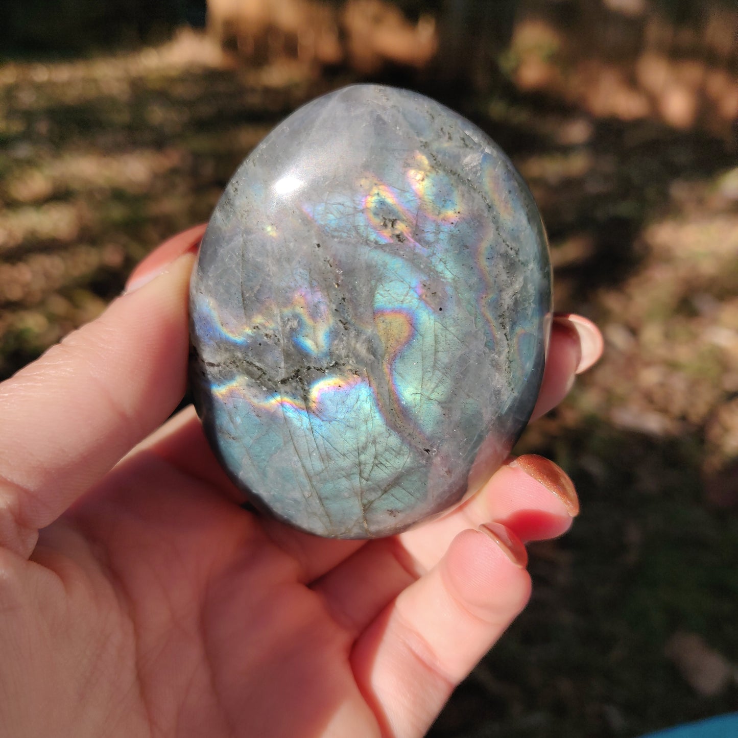 Labradorite Palm Stone (#62) - Simply Affinity