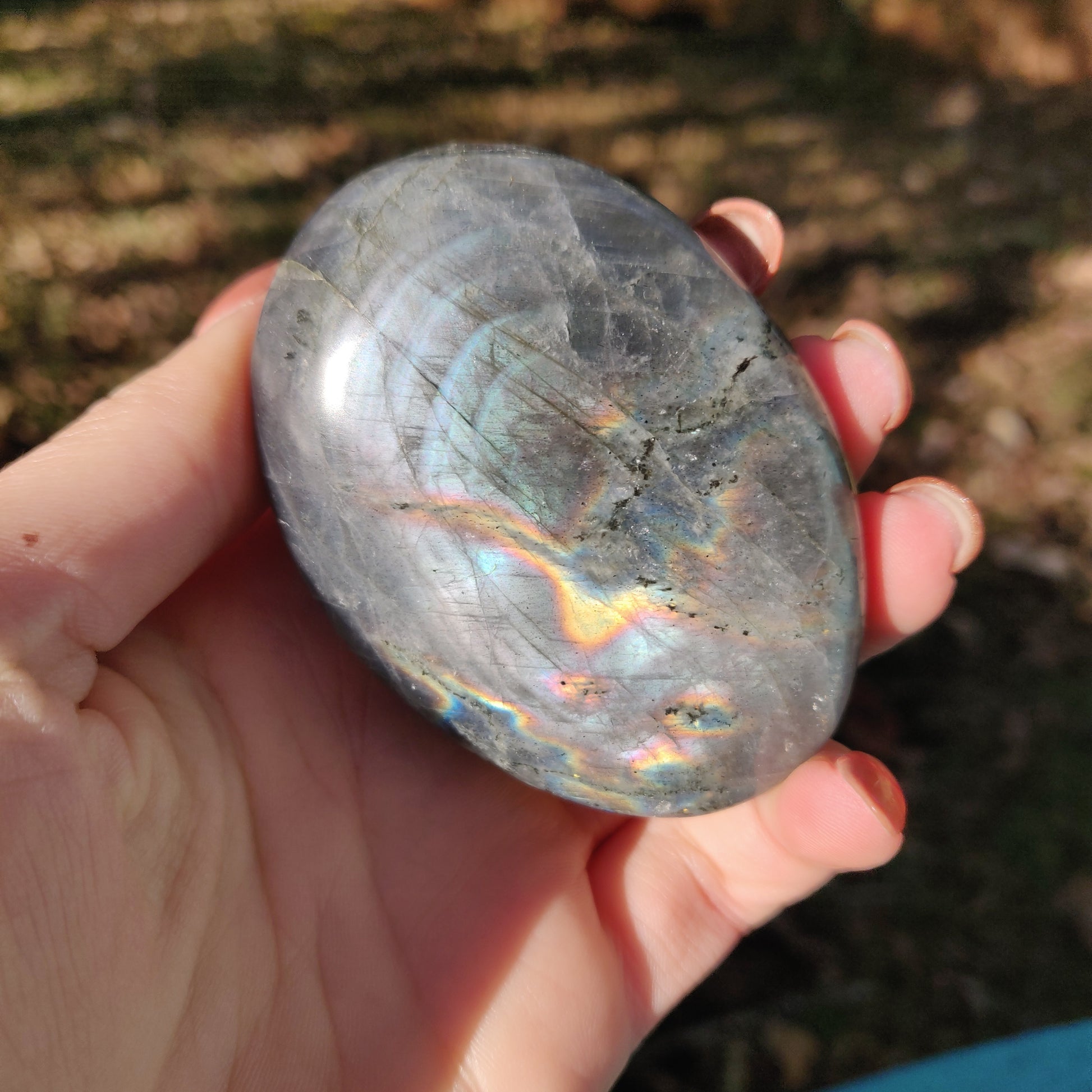 Labradorite Palm Stone (#62) - Simply Affinity