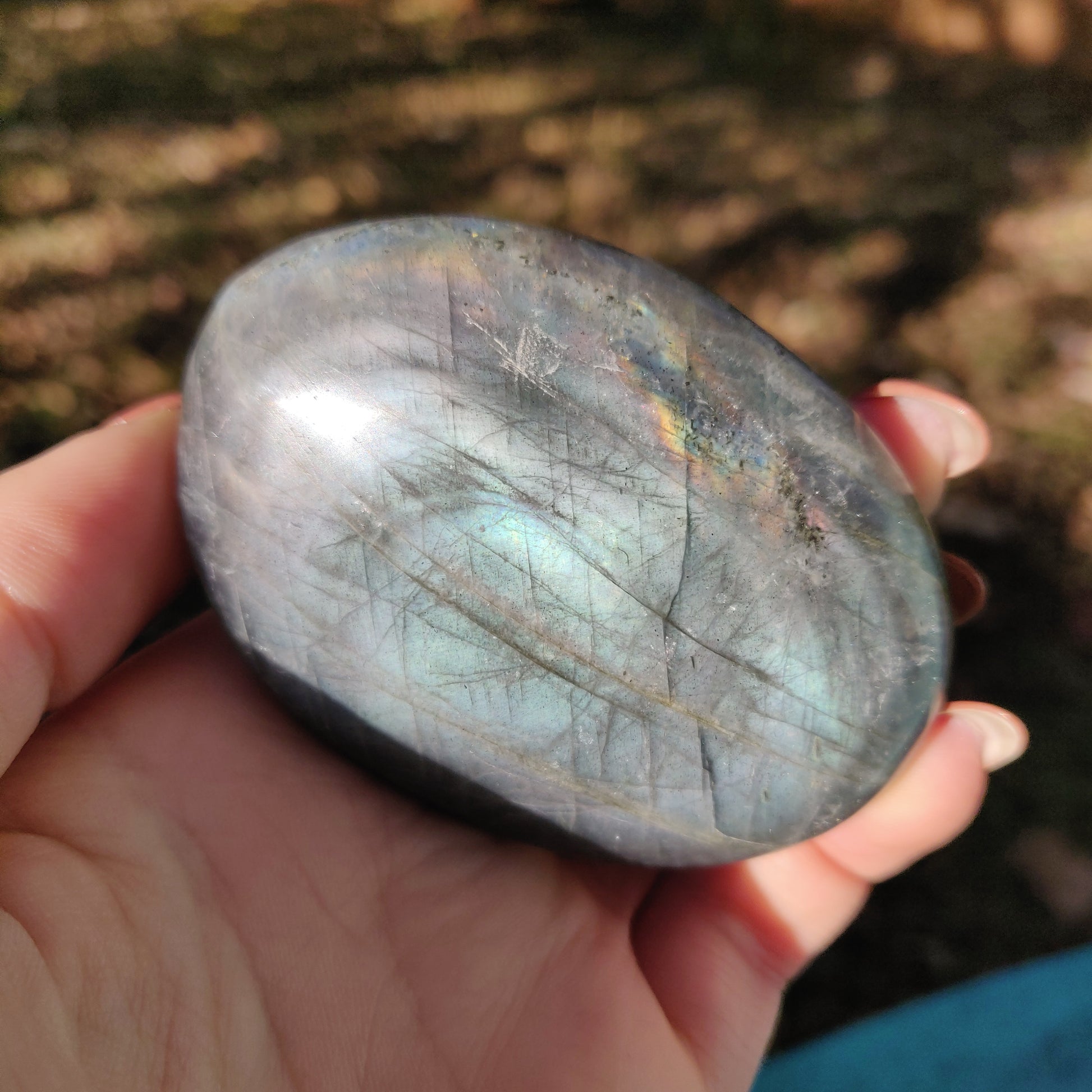 Labradorite Palm Stone (#62) - Simply Affinity