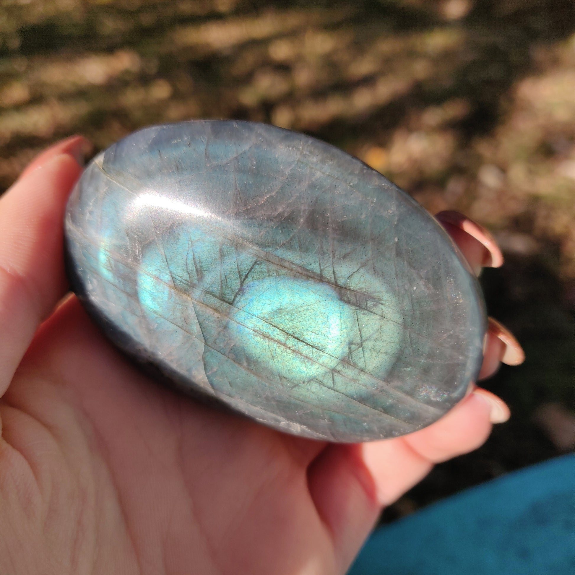 Labradorite Palm Stone (#62) - Simply Affinity