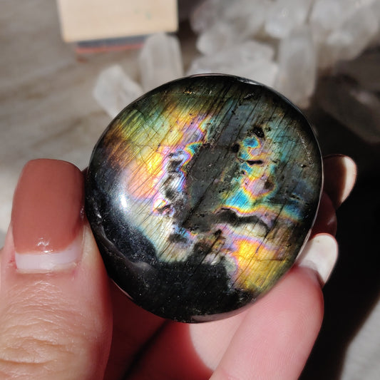 Labradorite Palm Stone (#145)