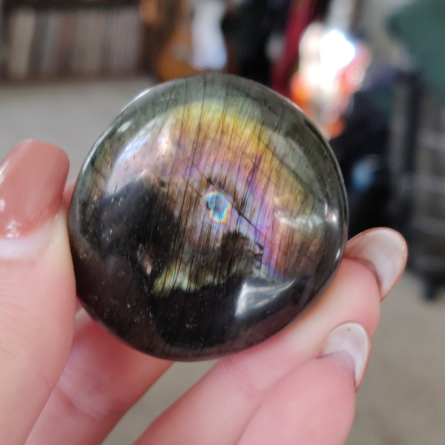 Labradorite Palm Stone (#145)