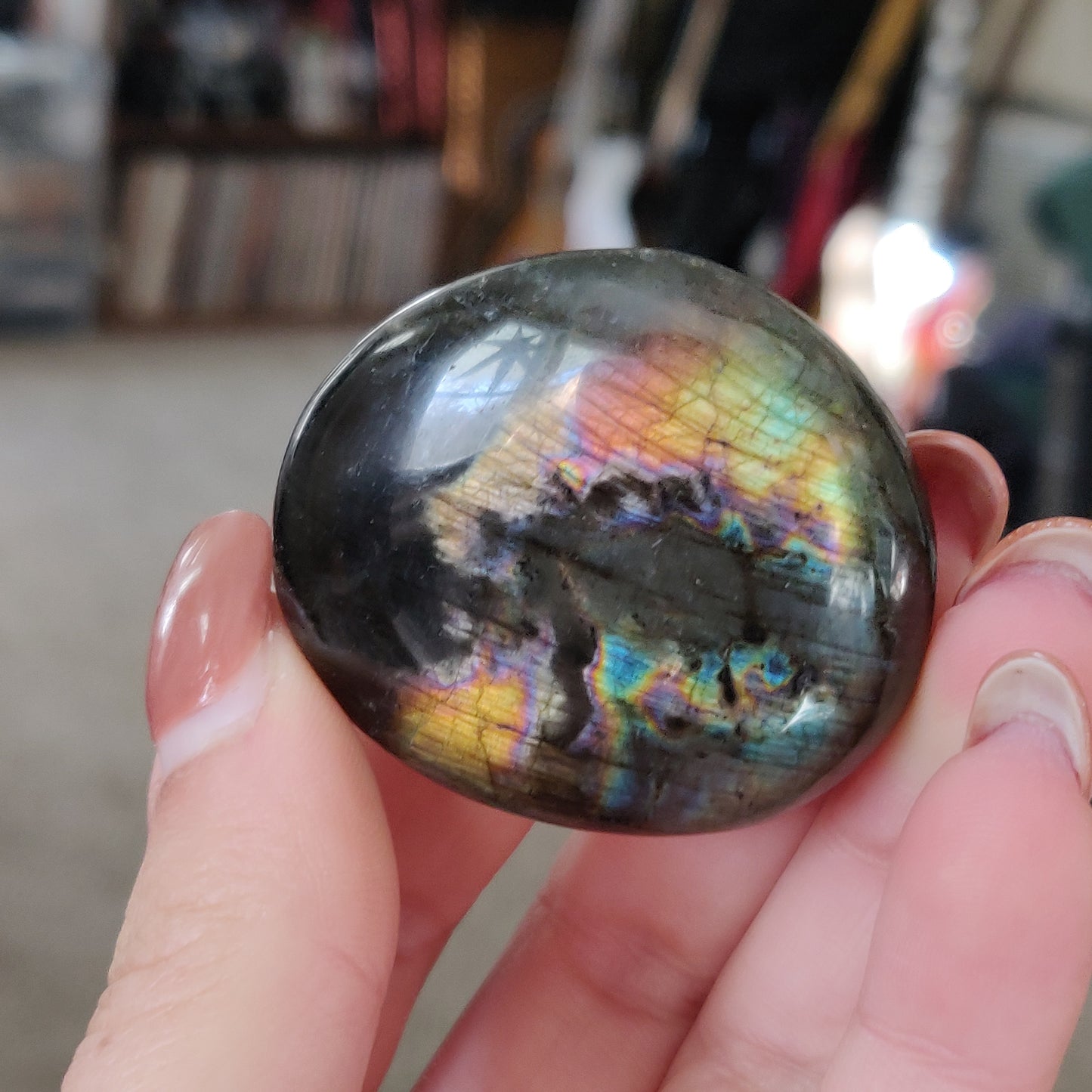 Labradorite Palm Stone (#145)