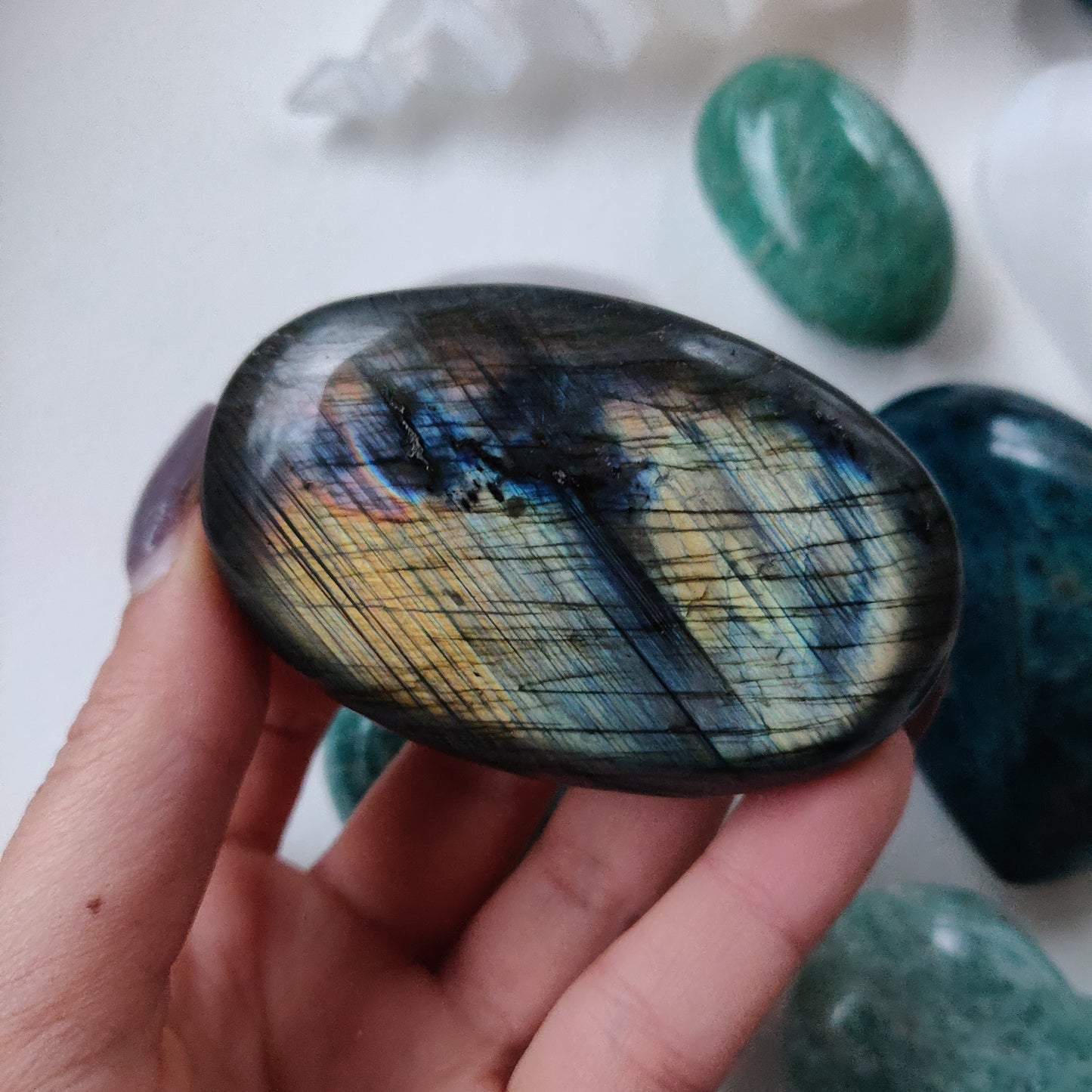 Labradorite Palm Stone (#82H) - Simply Affinity