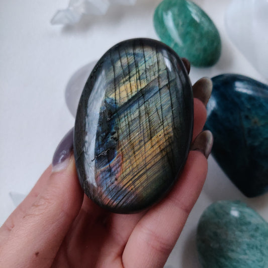 Labradorite Palm Stone (#82H) - Simply Affinity