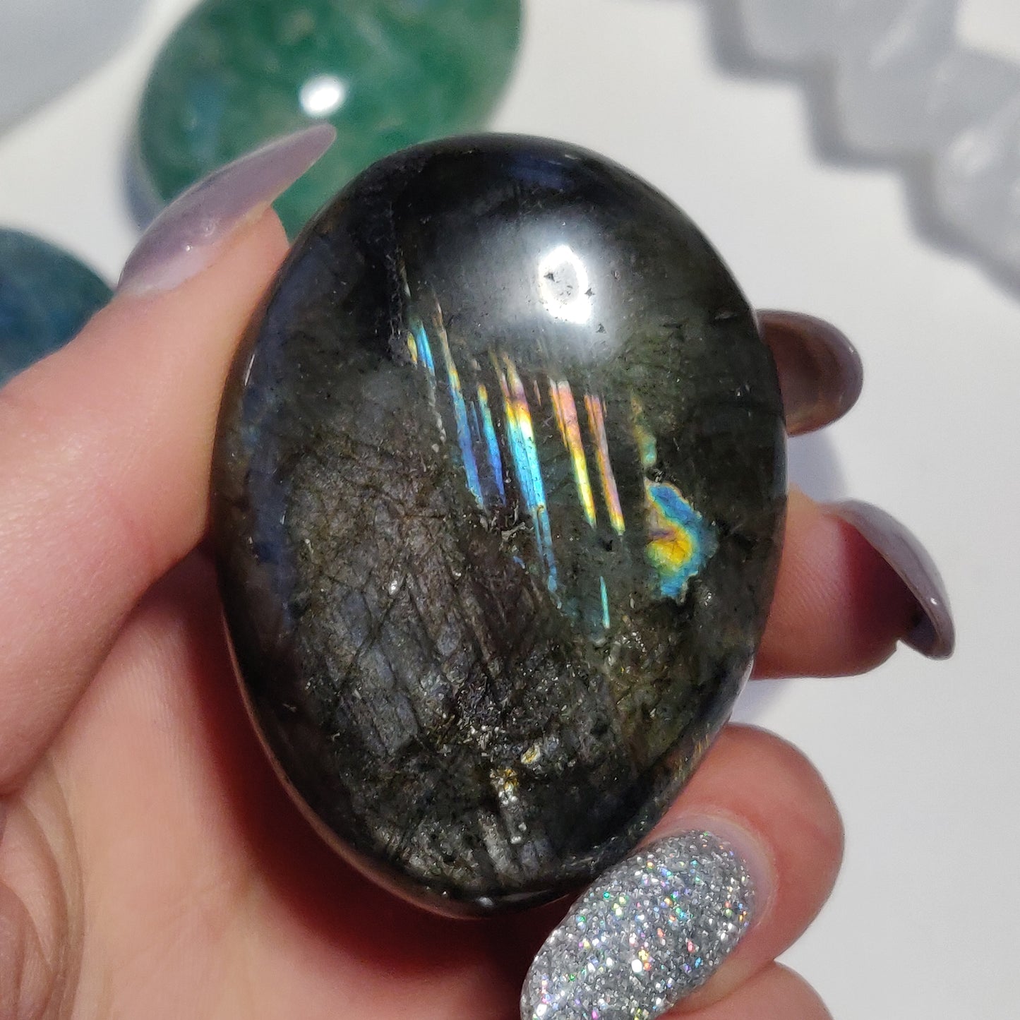 Labradorite Palm Stone (#77H) - Simply Affinity