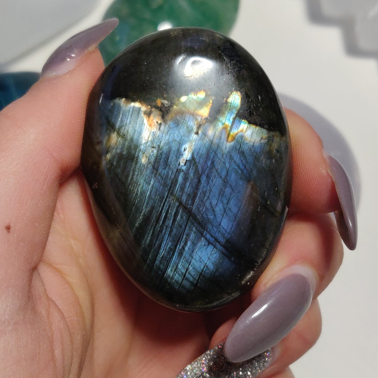 Labradorite Palm Stone (#77H) - Simply Affinity