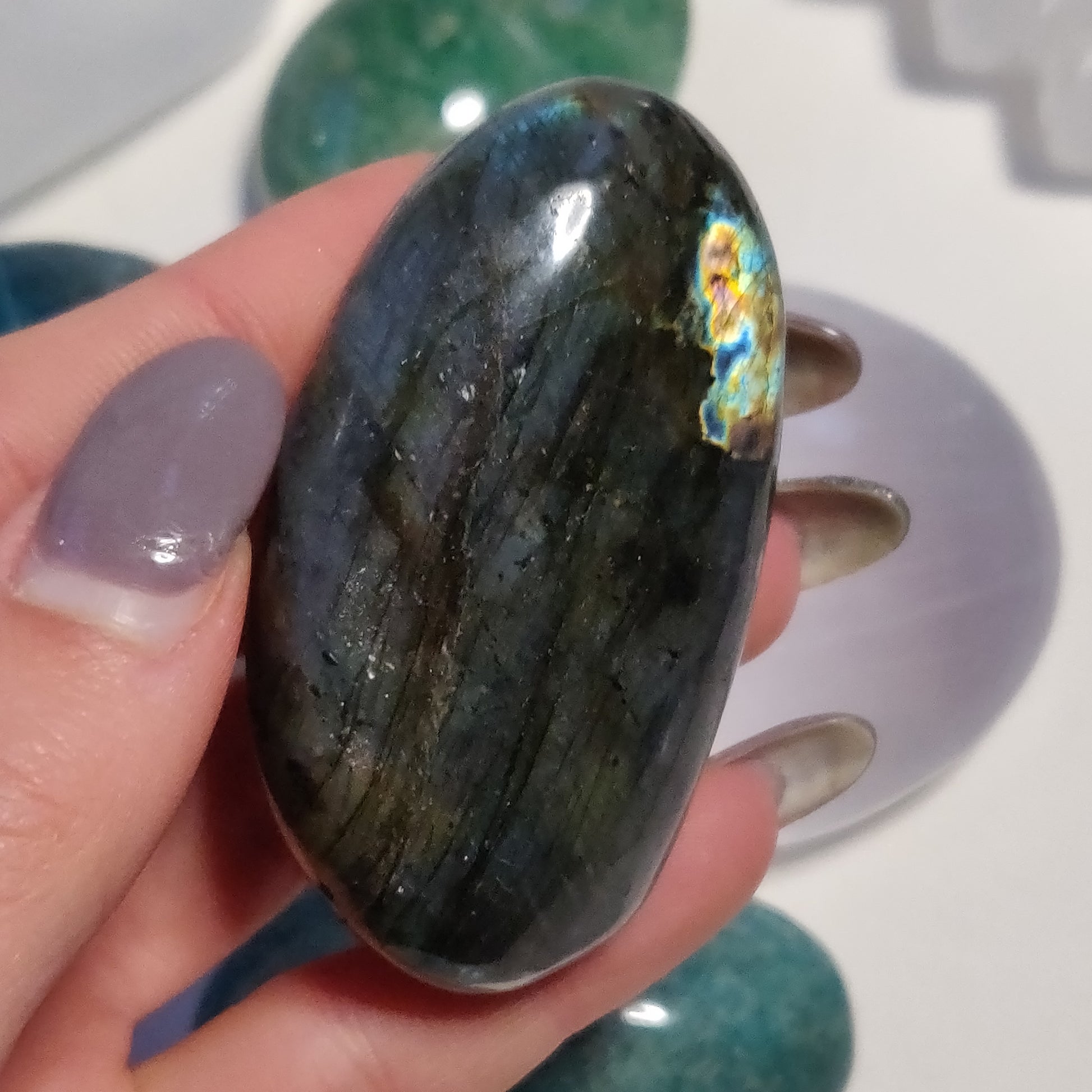 Labradorite Palm Stone (#11) - Simply Affinity