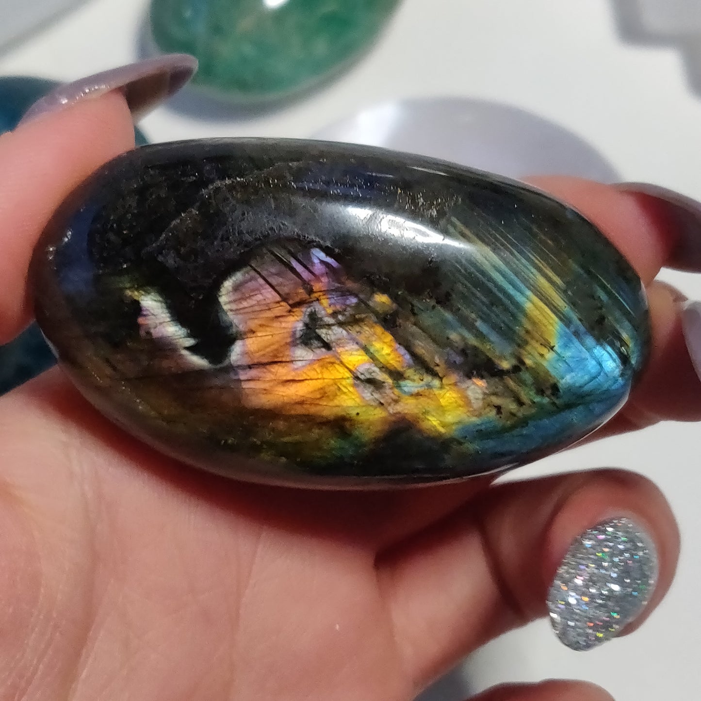 Labradorite Palm Stone (#11) - Simply Affinity