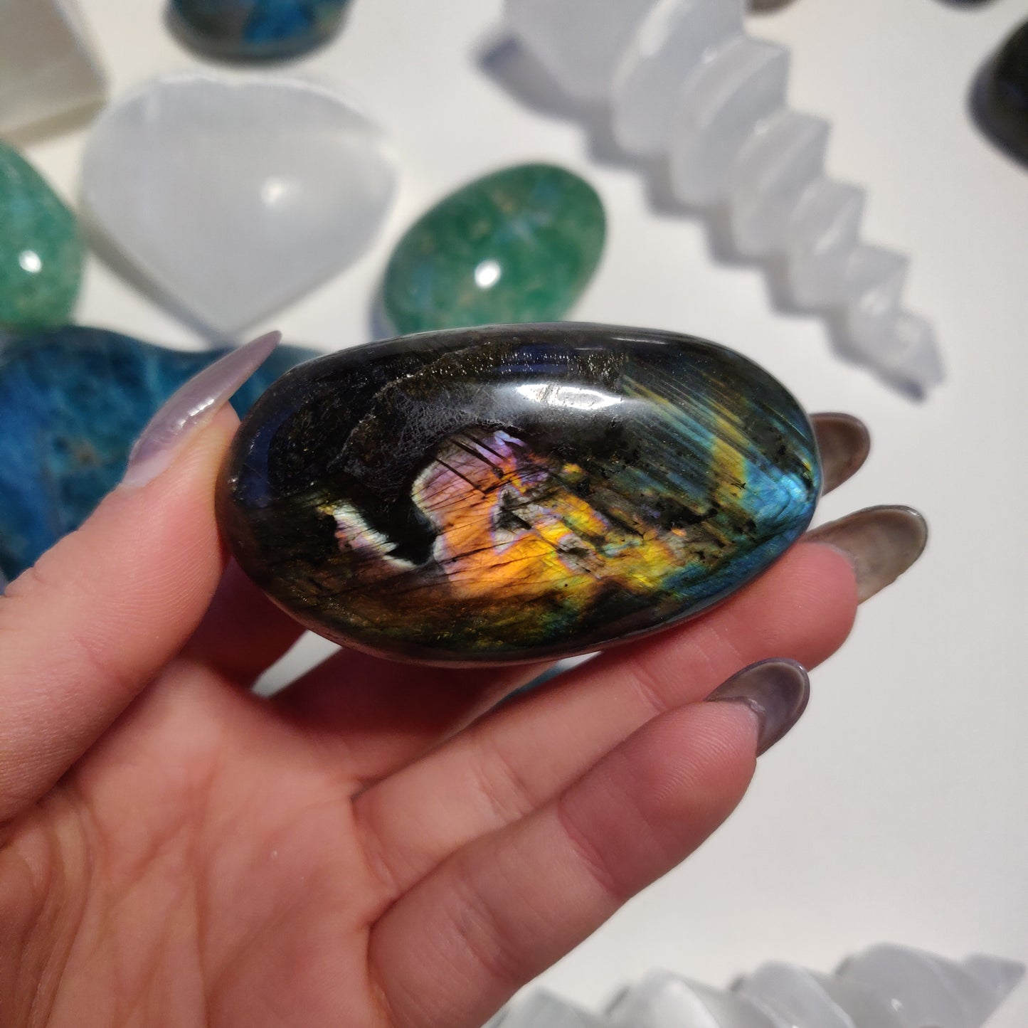 Labradorite Palm Stone (#11) - Simply Affinity