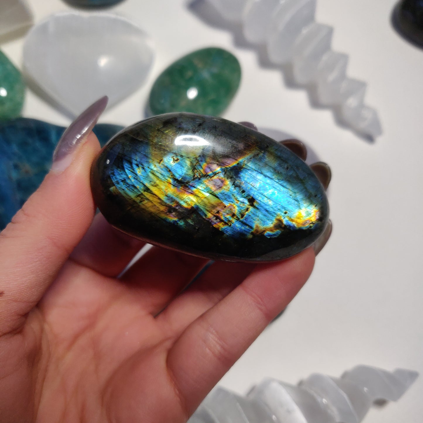 Labradorite Palm Stone (#11) - Simply Affinity