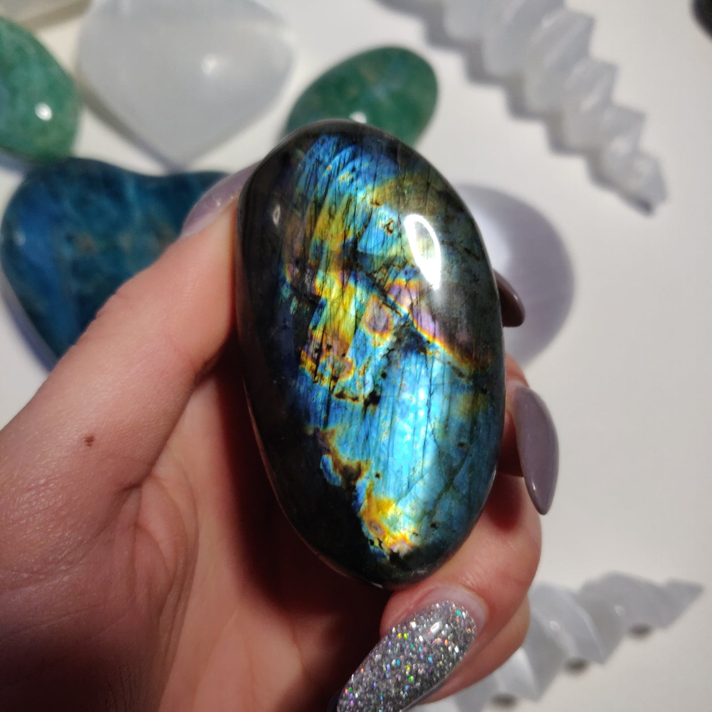 Labradorite Palm Stone (#11) - Simply Affinity