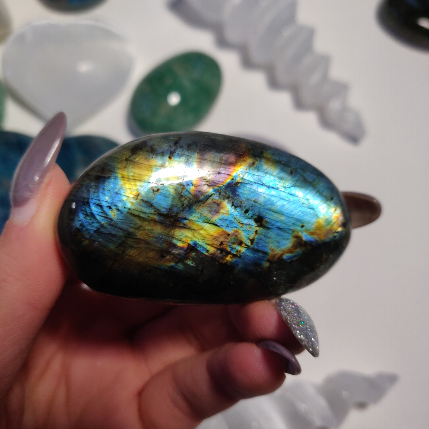 Labradorite Palm Stone (#11) - Simply Affinity