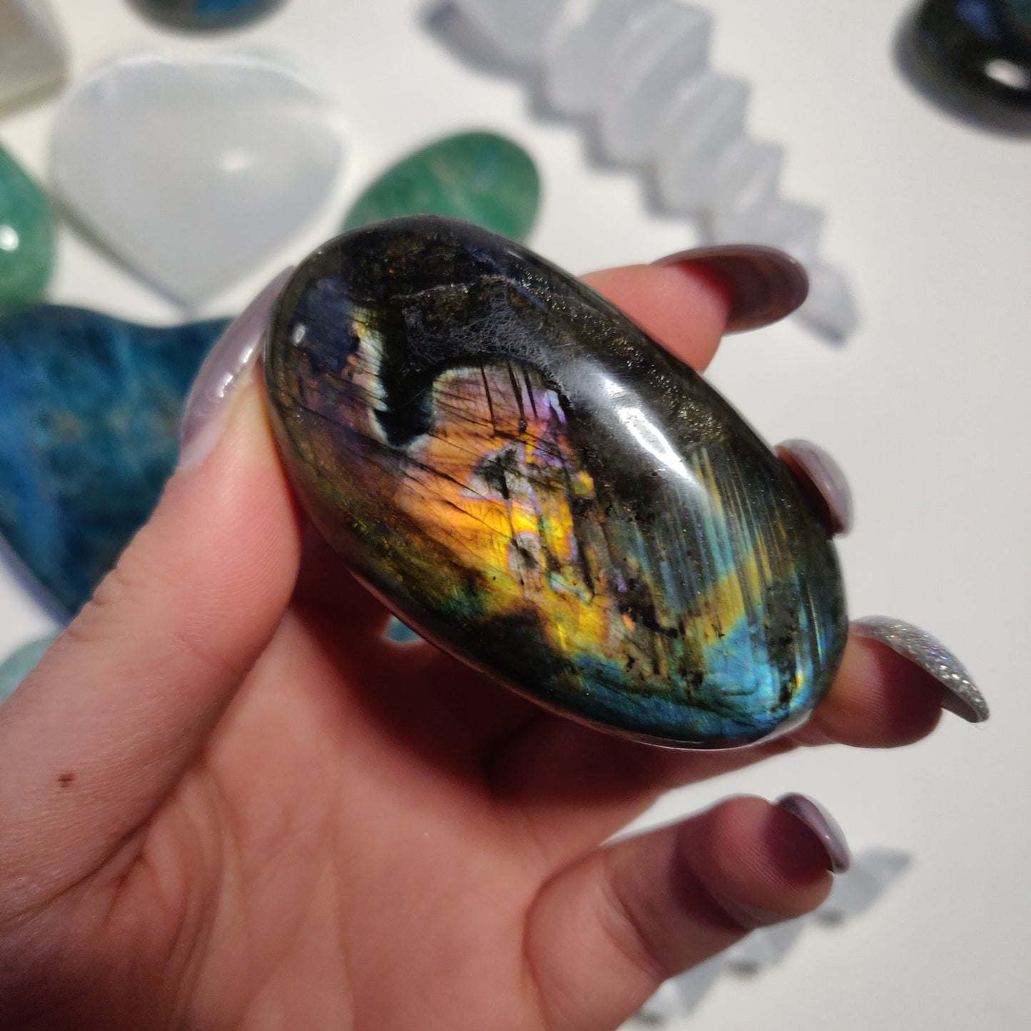 Labradorite Palm Stone (#11) - Simply Affinity