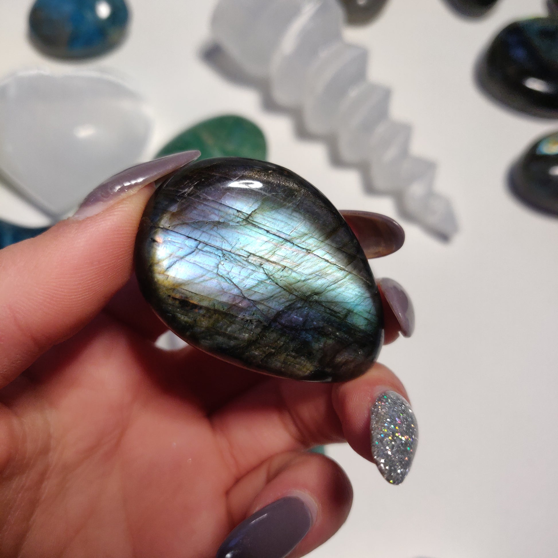 Labradorite Palm Stone (#79H) - Simply Affinity