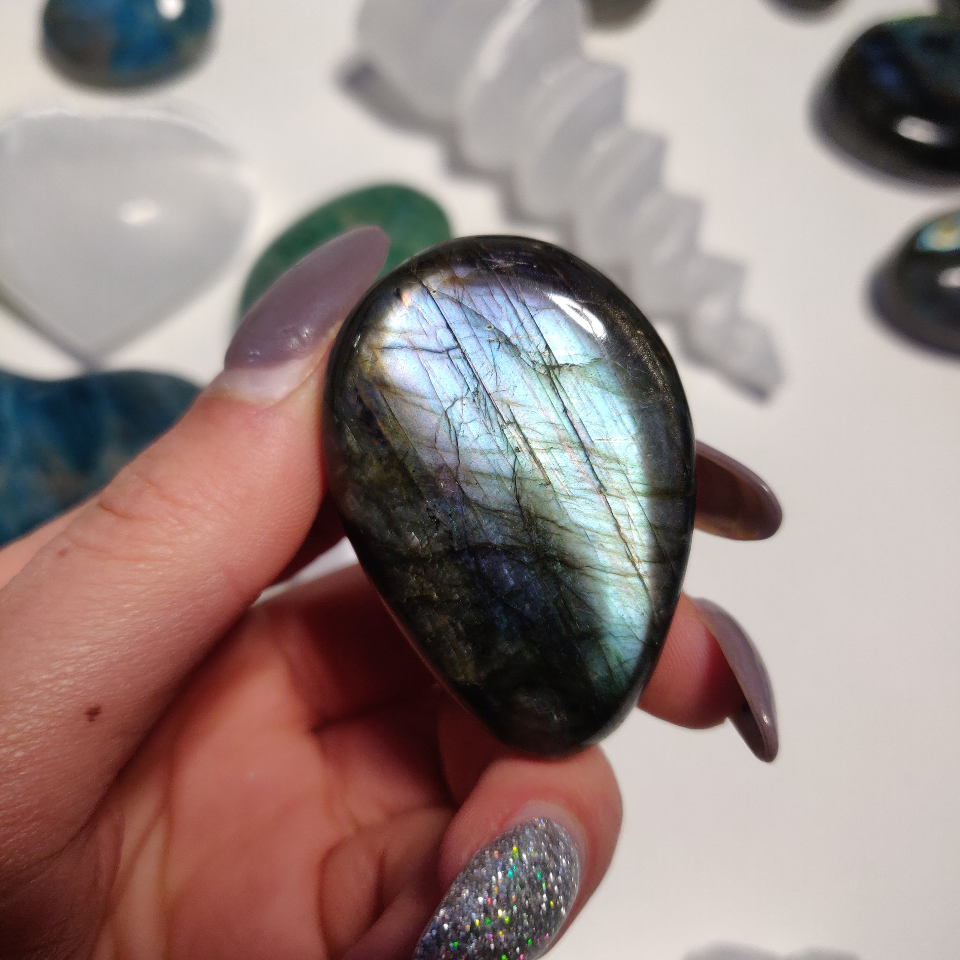 Labradorite Palm Stone (#79H) - Simply Affinity