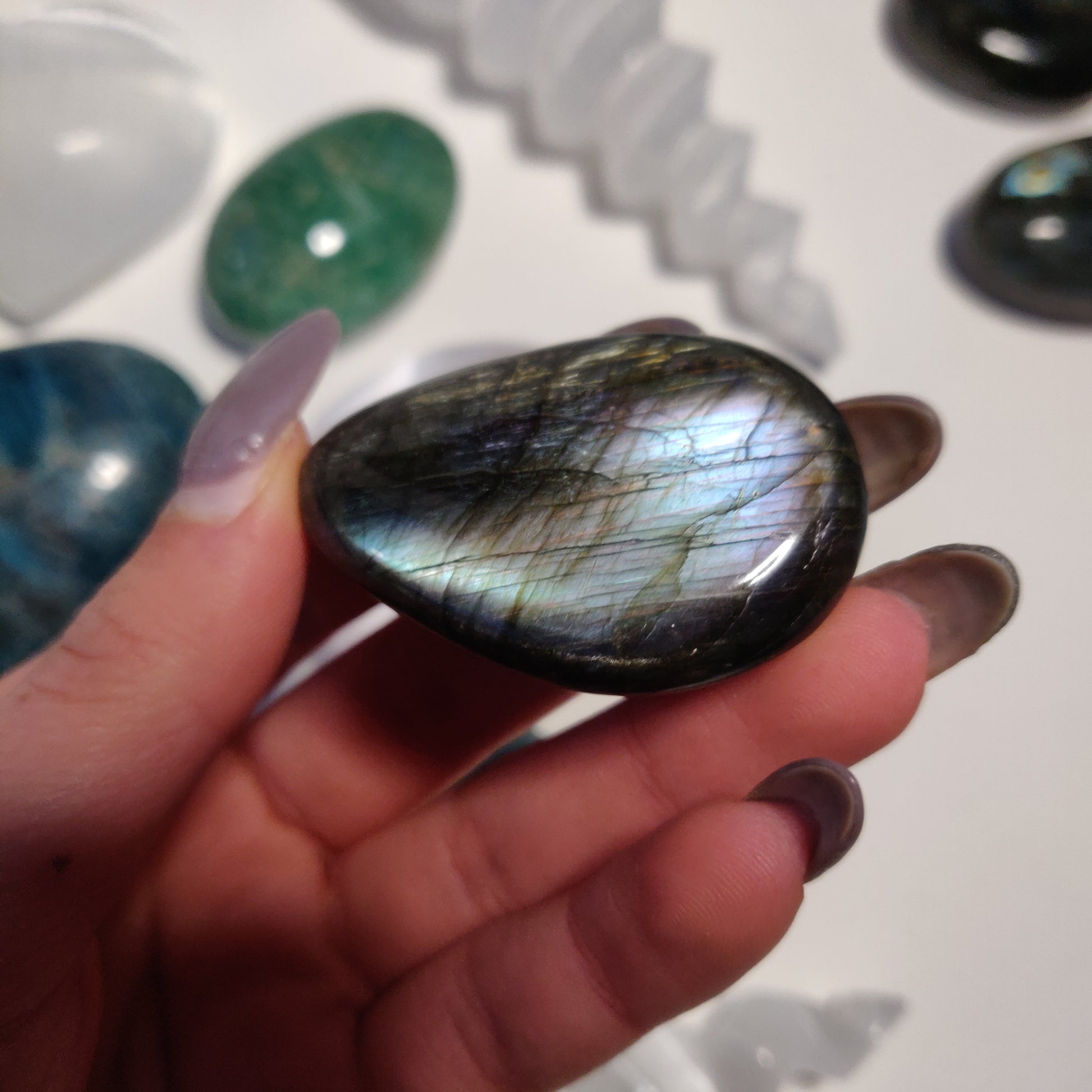 Labradorite Palm Stone (#79H) - Simply Affinity