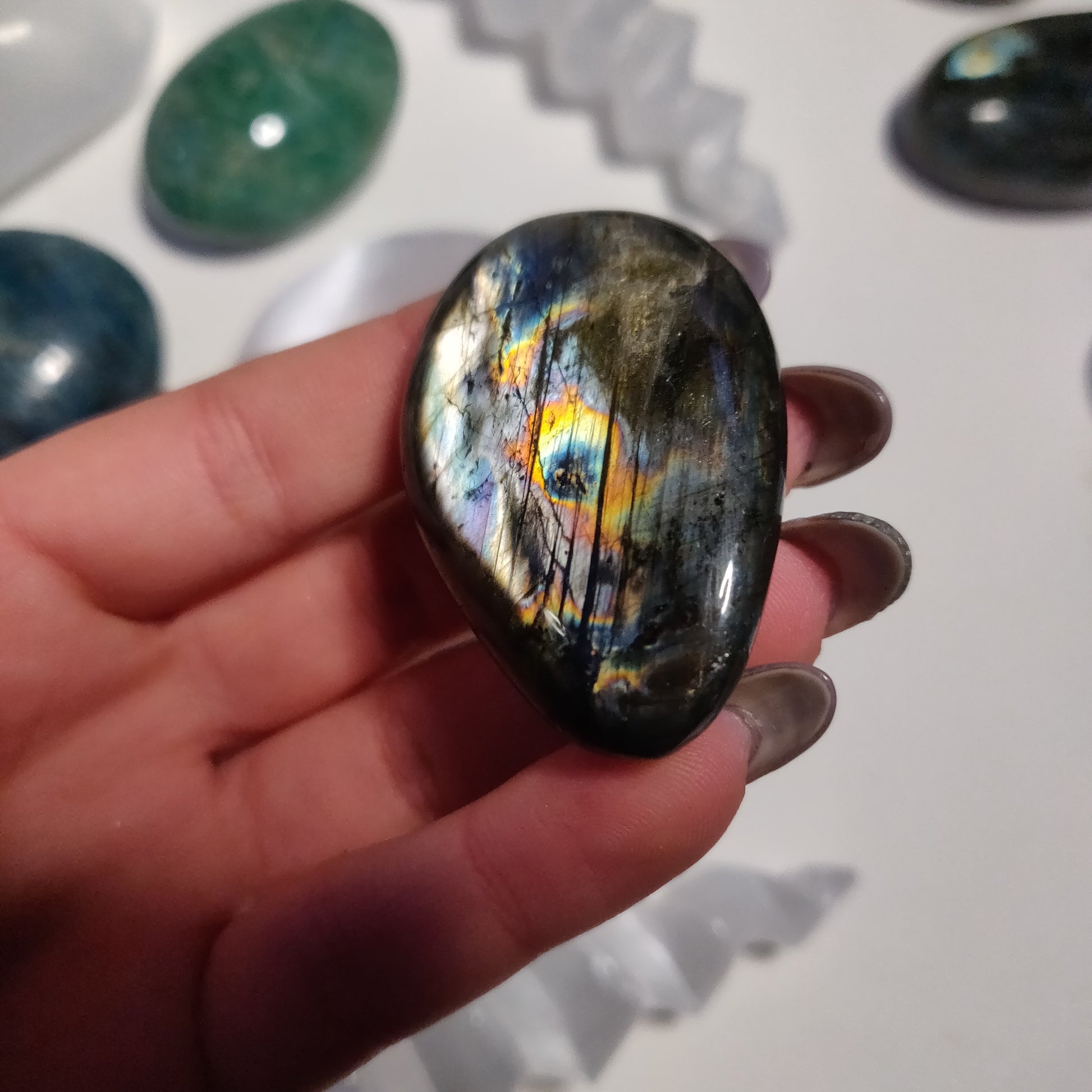 Labradorite Palm Stone (#79H) - Simply Affinity