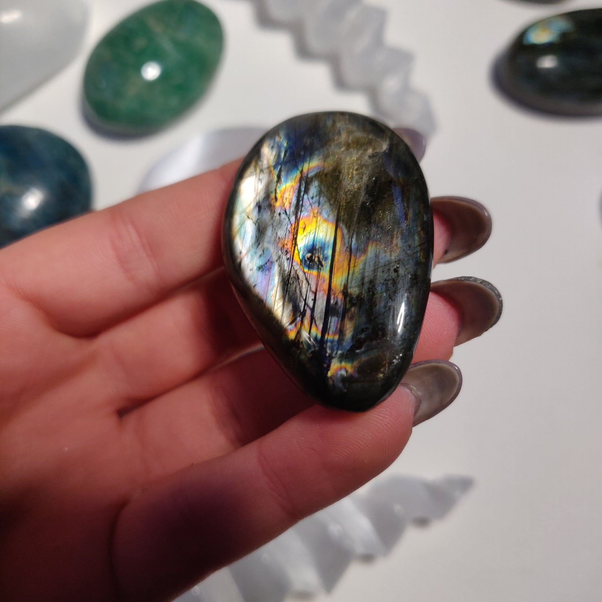 Labradorite Palm Stone (#79H) - Simply Affinity